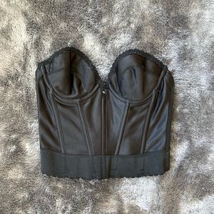 Vintage black bustier